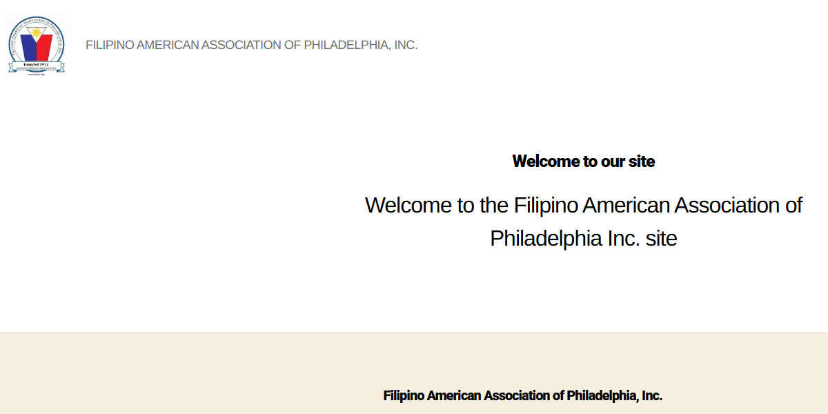 Filipino American Association of Philadelphia, Inc.