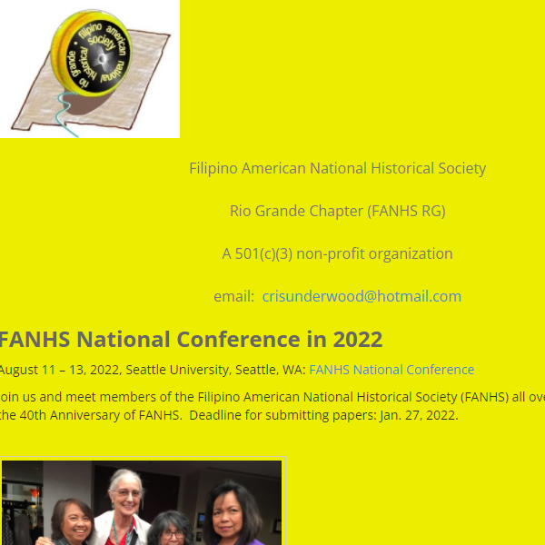 Filipino Nonprofits Near Me - Filipino American National Historical Society Rio Grande Chapter