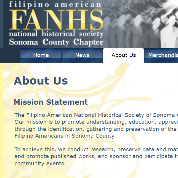Filipino Speaking Nonprofits Near Me - Filipino American National Historical Society Sonoma County Chapter