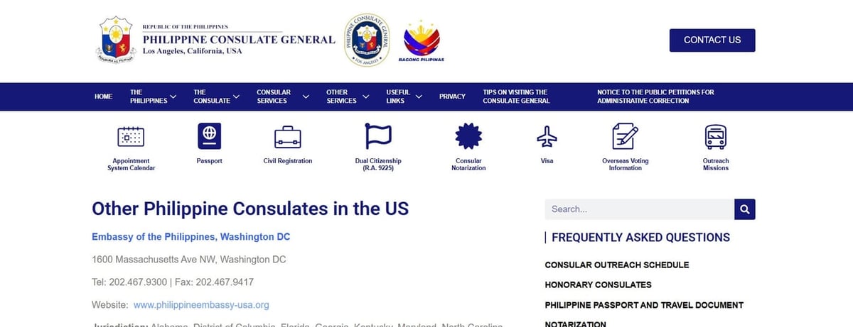 Philippine Honorary Consulate in San Diego, California